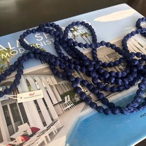 Vineyard Vines Navy Silk Bead Necklace